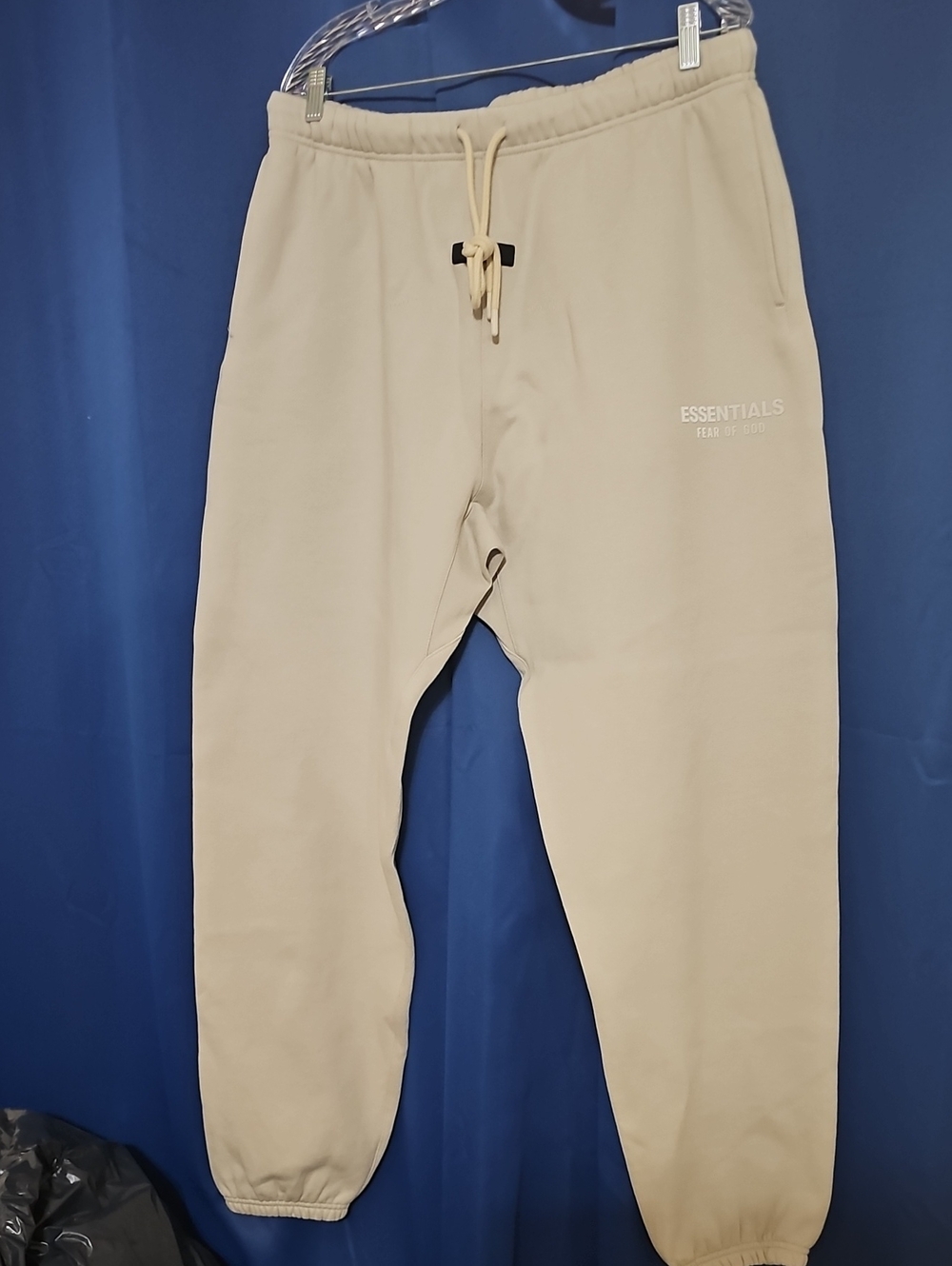 ESSENTIALS Fear Of God Men's Cream Drawstring Joggers